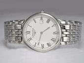 Longines PrimaLuna L8.114.4.71.6 Round Quartz White Dial Watch