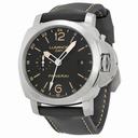Luminor 1950 3 Days GMT 24H Automatic Acciaio Black Dial Black Leather Men's Watch PAM00531