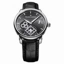 Maurice Lacroix Black Dial Black Leather Men's Automatic Watch MP7158-SS001-301