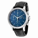 Maurice Lacroix Les Classiques Automatic Chronograph Blue Dial Black Leather Strap Men's Watch LC6058-SS001-430