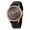 Maurice Lacroix Les Classiques  Automatic Grey Dial Black Leather Men's Watch LC6008-PG101-230