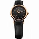 Maurice Lacroix Les Classiques Black Dial Black Alligator Leather Automatic Ladies Watch LC6013-PG101-310