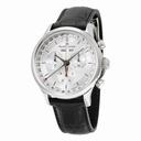 Maurice Lacroix Les Classiques Chronographe Silver Dial Black Leather Men's Quartz Watch LC1228-SS001-131