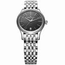 Maurice Lacroix Les Classiques Date Midsize Black Dial Stainless Steel Ladies Quartz Watch LC1026-SS002-330