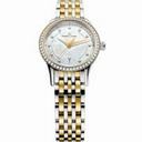 Maurice Lacroix Les Classiques Date Mother Of Pearl Dial Silver-Gold Stainless Steel Ladies Quartz Watch LC1113-PVY23-170