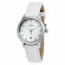 Maurice Lacroix Les Classiques Date Mother of Pearl Dial White Leather Ladies Quartz Watch LC1113-SS001-170