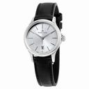 Maurice Lacroix Les Classiques Date Silver Dial Black Leather Ladies Quartz Watch LC1113-SS001-130