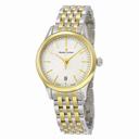 Maurice Lacroix Les Classiques Date Silver Dial Two-tone Ladies Quartz Watch LC1026-PVY13-130
