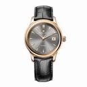 Maurice Lacroix Les Classiques Grey Dial Black Alligator Leather Automatic Unisex Watch LC6037-PG101-330