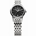 Maurice Lacroix Les Classiques Quartz Black Dial Stainless Steel Ladies Quartz Watch LC1113-SS002-330