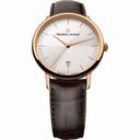 Maurice Lacroix Les Classiques Silver Dial Brown Leather Automatic Ladies Watch LC6003-PG101-130