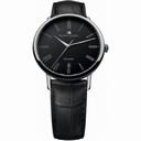 Maurice Lacroix Les Classiques Tradition Automatic Black Dial Black Leather Strap Men's Watch LC6067-SS001-310