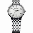 Maurice Lacroix Les Classiques Tradition White Dial Automatic Men's Stainless Steel Watch LC6067-SS002-110