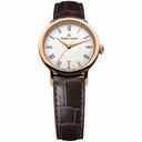 Maurice Lacroix Les Classiques White Dial Brown Leather Strap Ladies Automatic Watch LC6013-PG101-110
