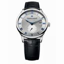 Maurice Lacroix Masterpiece Silver Dial Black Alligator Leather Men's Automatic Watch MP6907-SS001-110