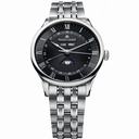 Maurice Lacroix Masterpiece Tradition Phase de Lune Black Dial Stainless Steel Men's Watch MP6607-SS002-310