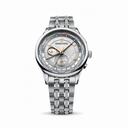 Maurice Lacroix Masterpiece Worldtimer Silver Dial Men's Autiomatic Stainless Steel Watch MP6008-SS002-110