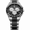 Maurice Lacroix Miros Chronograph Black Dial Stainless Steel Men's Watch MI1028-SS002331