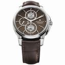 Maurice Lacroix Pontos Chronograph Brown Dial Brown Leather Automatic Men's Watch PT6188-SS001-730