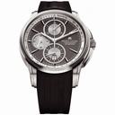 Maurice Lacroix Pontos Chronograph Grey Dial Black Rubber Men's Watch PT6188-TT031-830