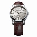 Maurice Lacroix Pontos Date Silver Dial Brown Leather Automatic Men's Watch PT6148-SS001-130