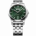 Maurice Lacroix Pontos Day and Date Green Dial Automatic Men's Stainless Steel Watch PT6158-SS002-63E