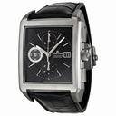 Maurice Lacroix Pontos Rectangulaire Black Dial Leather Men's Watch PT6197-SS001-330
