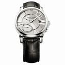 Maurice Lacroix Pontos Reserve De Marche Silver Dial Black Leather Men's Watch PT6168-SS001-131