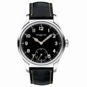 Montblanc 1858 Black Dial Leather Strap Men's Watch 113860