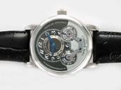 Montblanc Nicolas Rieussec Chronograph 102337 Stainless Steel Case Round Grey Dial Watch