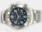 Montblanc Sport Chronograph 03274 Blue Dial Round Quartz Chronograph Watch