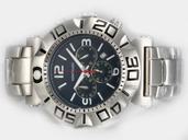 Montblanc Sport Chronograph 03274 Round Silver Stainless Steel Strap Mens Watch