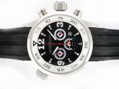 Montblanc Sport Chronograph 08466 Black Dial Quartz Chronograph Stainless Steel Bezel Watch