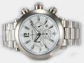 Montblanc Sport Chronograph 08466 White Dial Stainless Steel Case 47mm Watch
