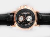Montblanc Star Automatic 09632 Quartz Chronograph Round Black Dial Watch