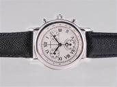 Montblanc Star Chronograph 36038 Stainless Steel Bezel White Dial Watch