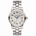 Montblanc Star Date Silvery White Guilloche Dial Stainless Steel Automatic Men's Watch 107316