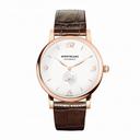 MontBlanc Star White Dial 18 Carat Rose Gold Automatic Men's Watch 107076
