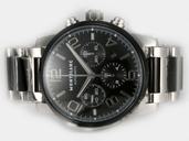 Montblanc Timewalker Chronograph 09668 Black Dial PVD Bezel Automatic Watch
