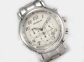 Montblanc Timewalker Chronograph 09669 43mm Quartz Chronograph White Dial Watch