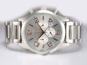 Montblanc Timewalker Chronograph 09669 43mm White Stainless Steel Strap Green Dial Watch