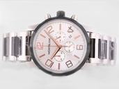 Montblanc Timewalker Chronograph 09669 Mens 43mm White Stainless Steel Strap Watch