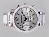 Montblanc Timewalker Chronograph 09669 Silver Stainless Steel Strap Midsize 43mm Watch