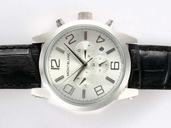 Montblanc Timewalker Chronograph 09671 Stainless Steel Case White Dial Watch