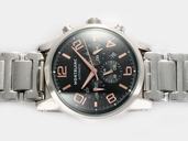 Montblanc Timewalker Chronograph 36972 Automatic Round Black Dial Watch