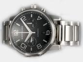 Montblanc Timewalker Chronograph 36972 Silver Stainless Steel Strap Mens 43mm Watch