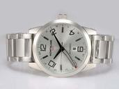 Montblanc Timewalker GMT 36064 Silver Stainless Steel Strap White Dial Round Watch