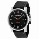 Montblanc Timewalker Urban Automatic Black Dial Black Leather Men's Watch 113877