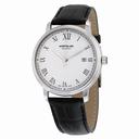 Montblanc Tradition Automatic White Dial Black Leather Men's Watch 112609