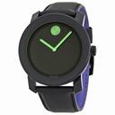 Movado Bold 42 mm Black and Green Unisex Watch 3600185